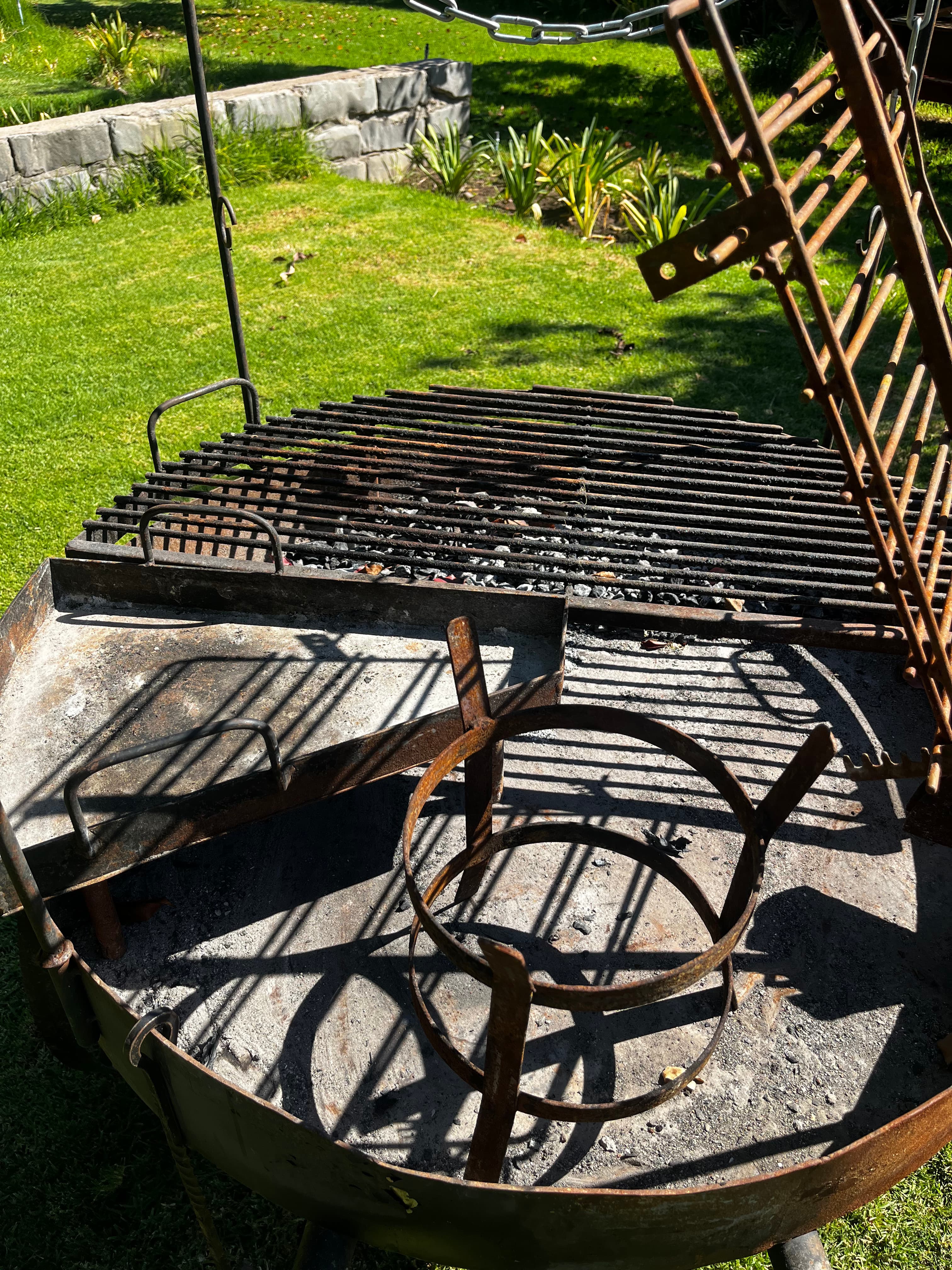 Detalle parrilla plana y rejilla